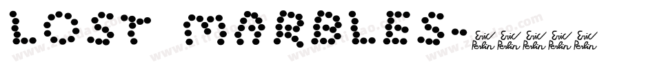 Lost Marbles字体转换